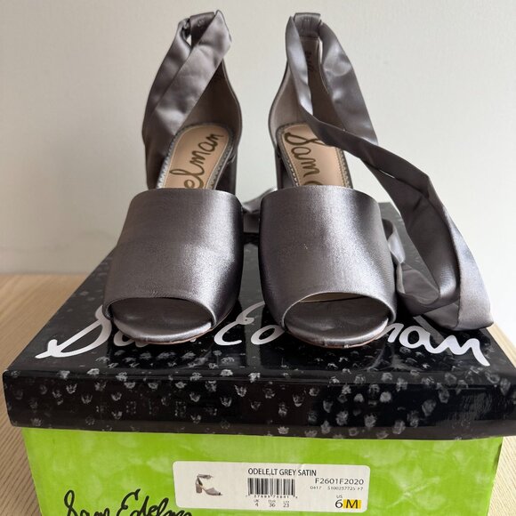 Sam Edelman Silver/Grey Odele Heels - Picture 3 of 7
